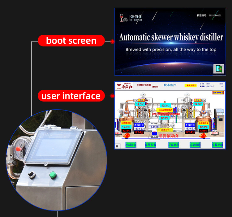 50Lx2 automatic distilling machine