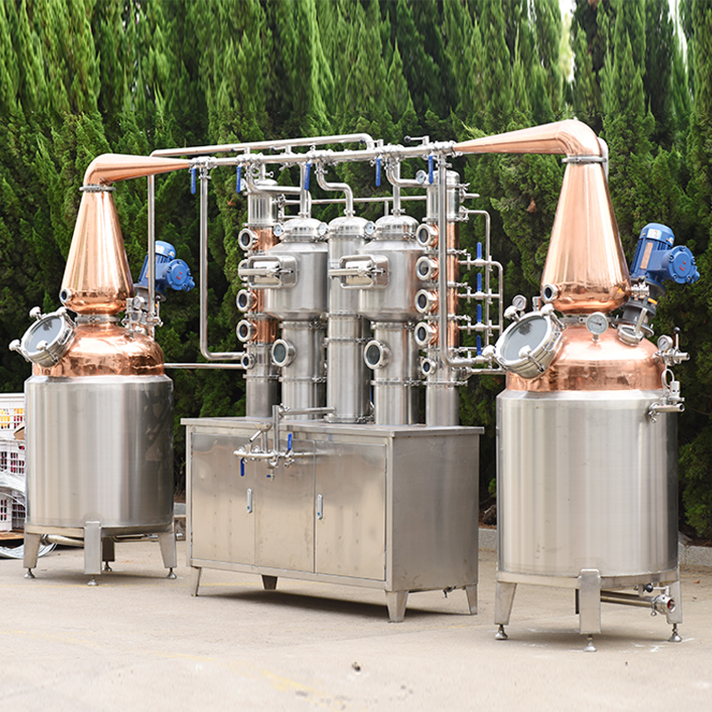 250Lx2 whiskey pots towers distiller