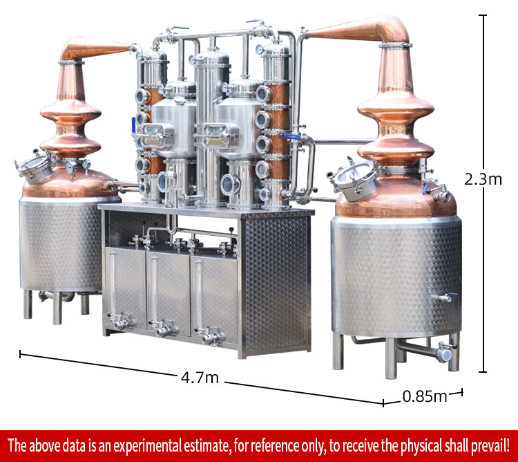 250Lx2 cucurbit shaped distiller