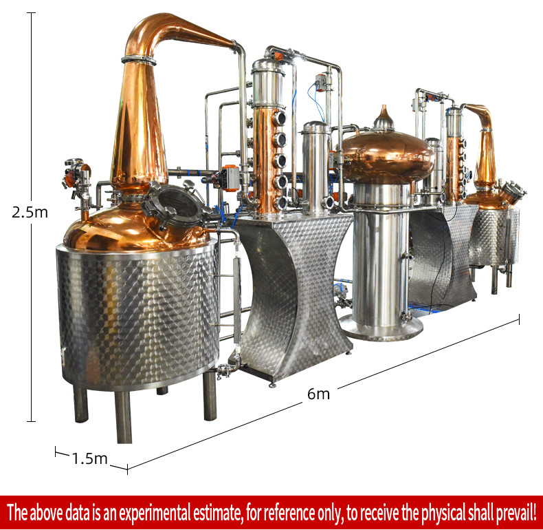 500Lx2 automatic whiskey distiller
