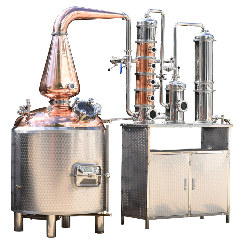 500L copper still whiskey distiller