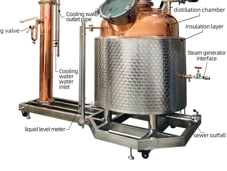 600L column whiskey distiller