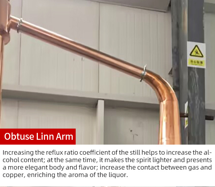 600L column whiskey distiller