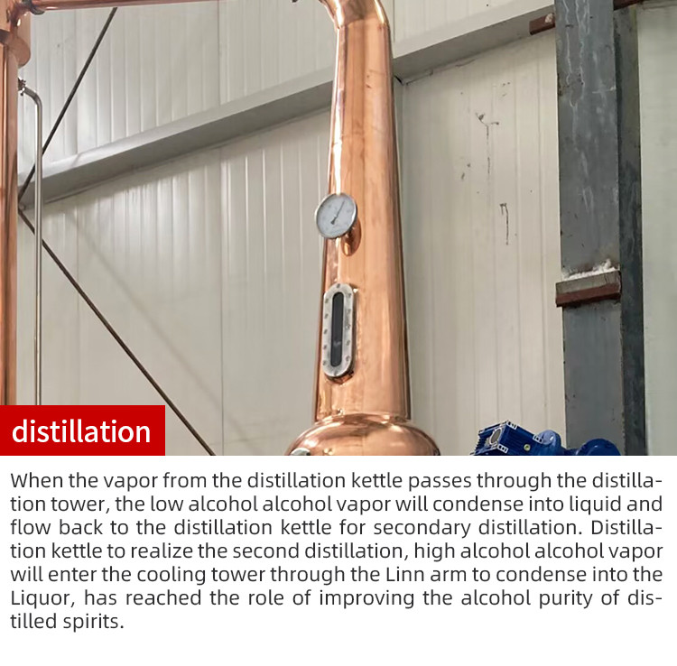 600L column whiskey distiller