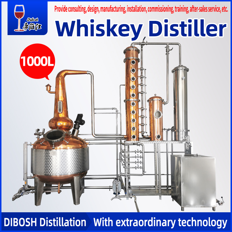 1000L pot copper still distiller