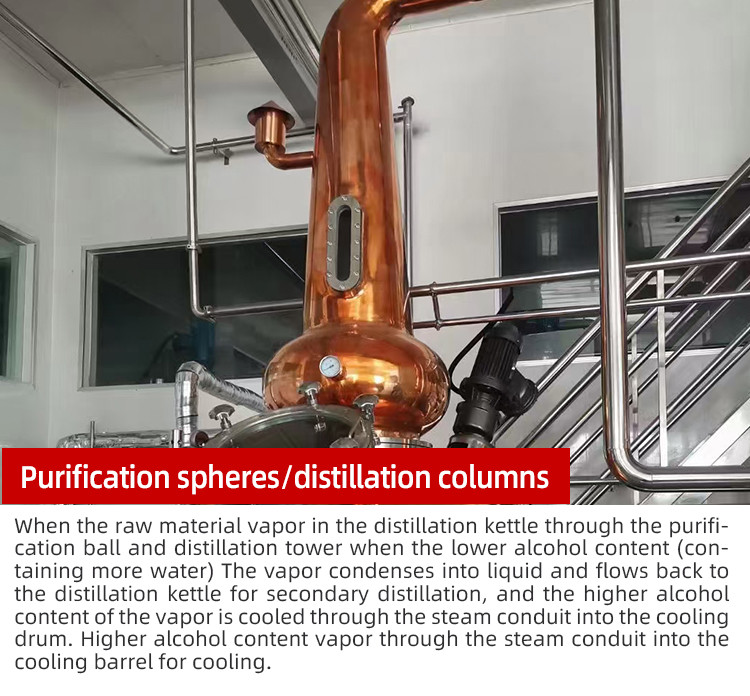 1000L pot copper still distiller