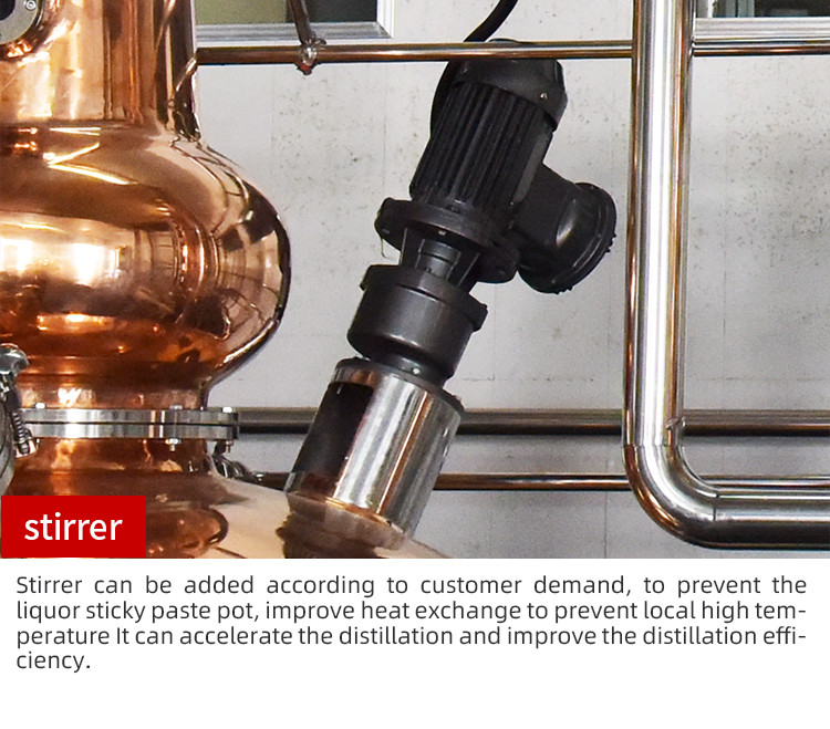 1000L pot copper still distiller