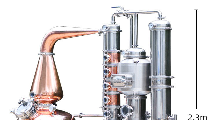 300L gin copper distilling equipment