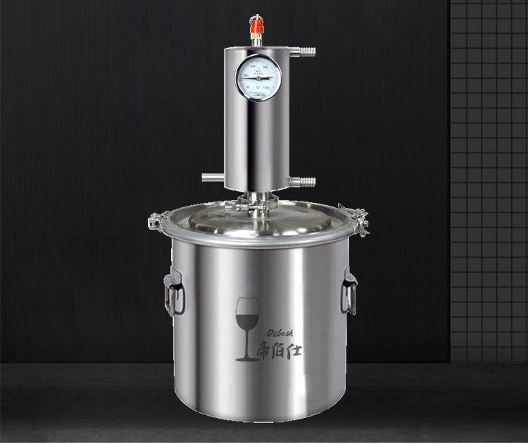 Stainless steel single column distiller