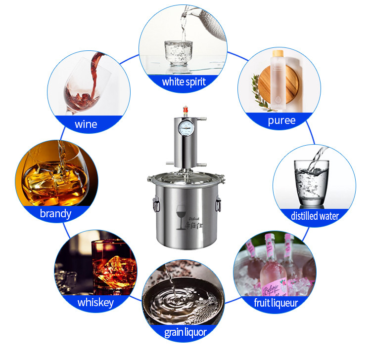 Stainless steel single column distiller