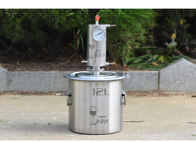 Stainless steel single column distiller