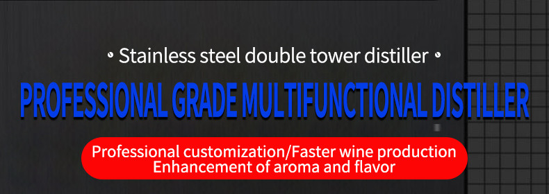 Stainless steel twin tower distiller