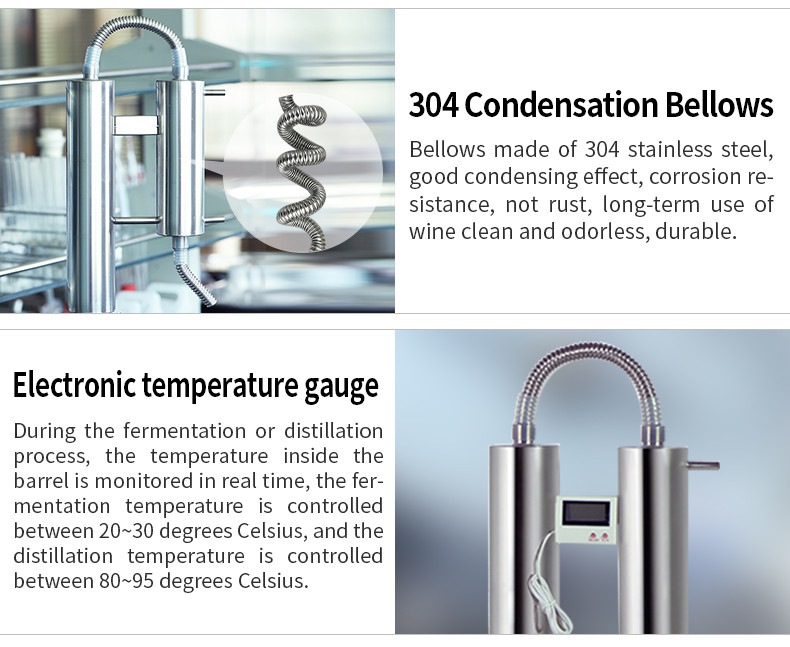 Stainless steel twin tower distiller