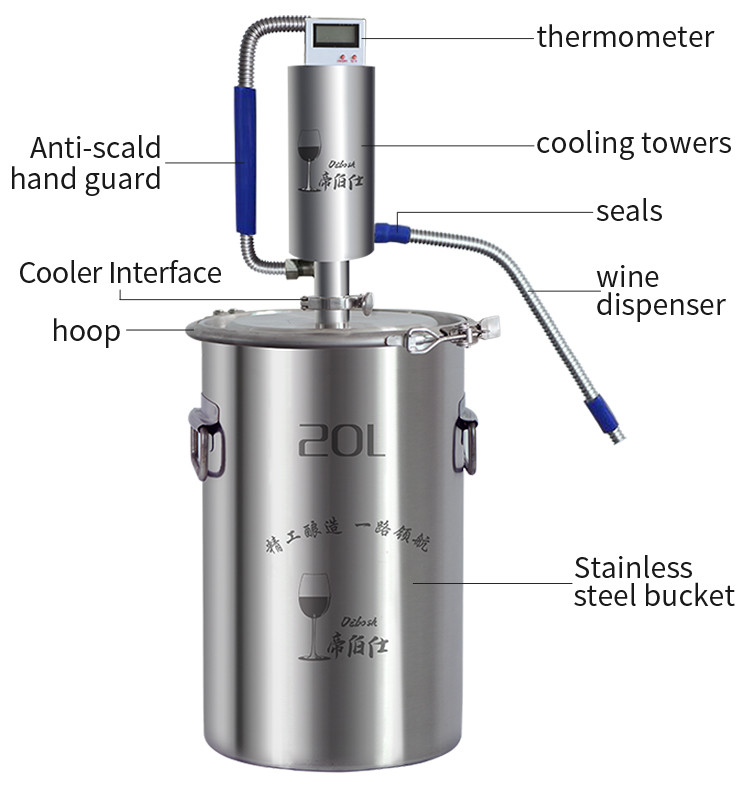 Micro distillation column distiller