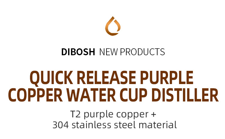 Red copper water cup distiller