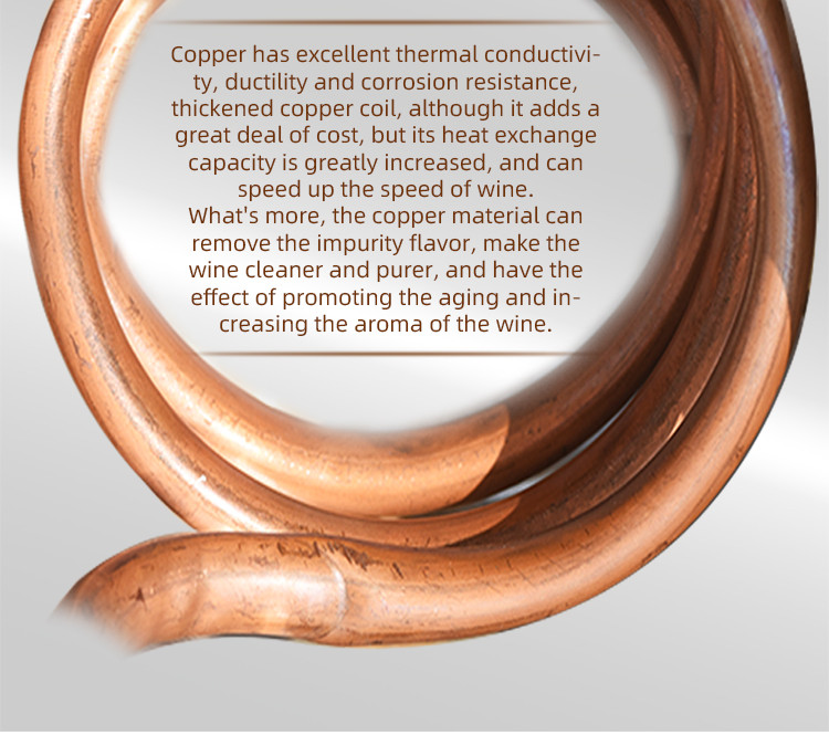 Red copper water cup distiller