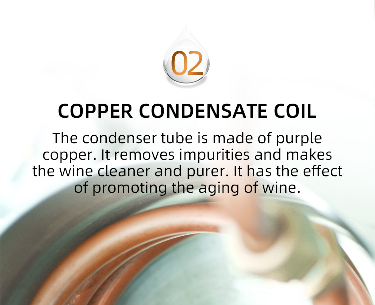 Red copper water cup distiller