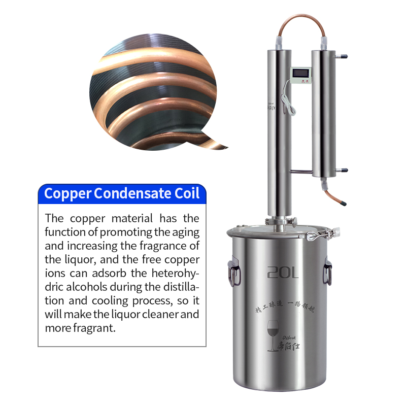 Red copper twin tower still