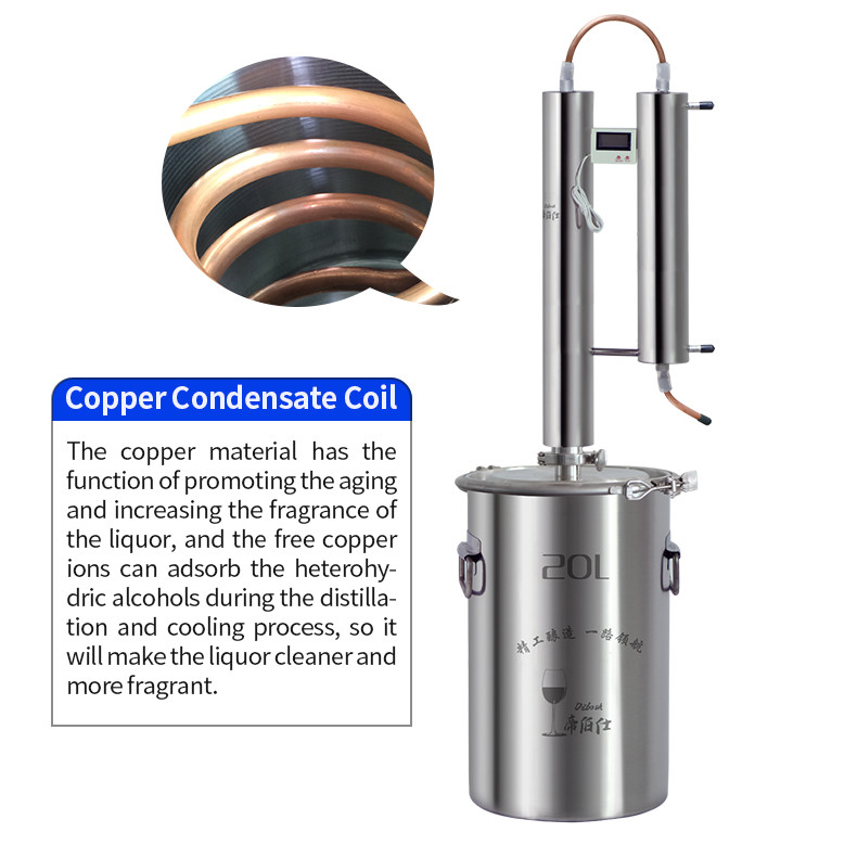 Red copper twin tower still