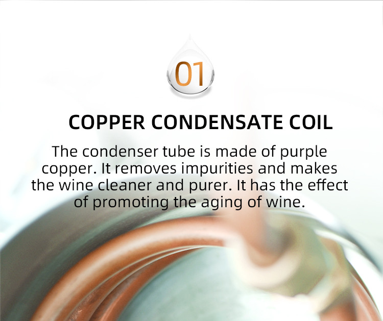 Copper water cup distiller