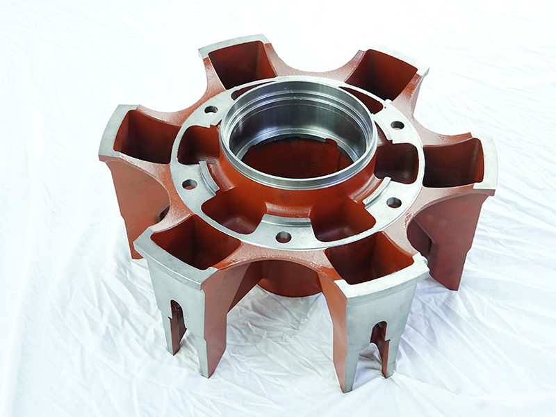 Cubo de rueda: seis ruedas auxiliares