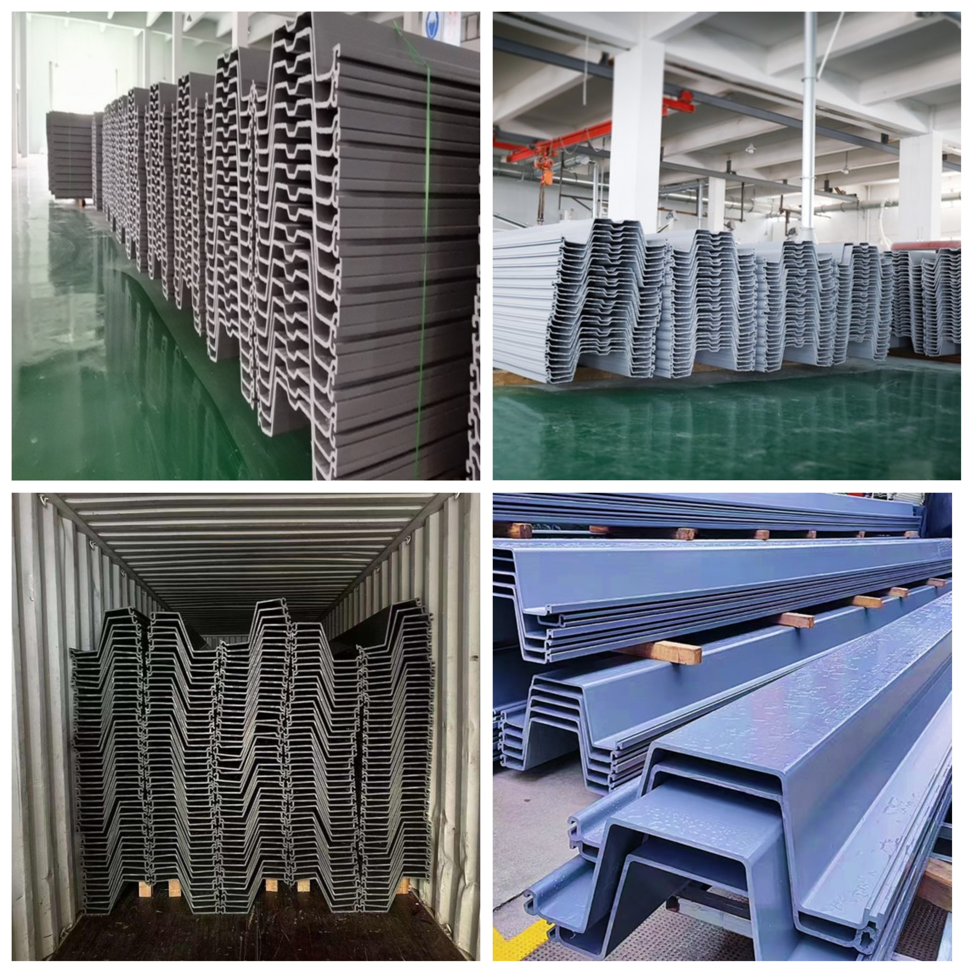 PVC钢板桩拼图 PVC Sheet Pile