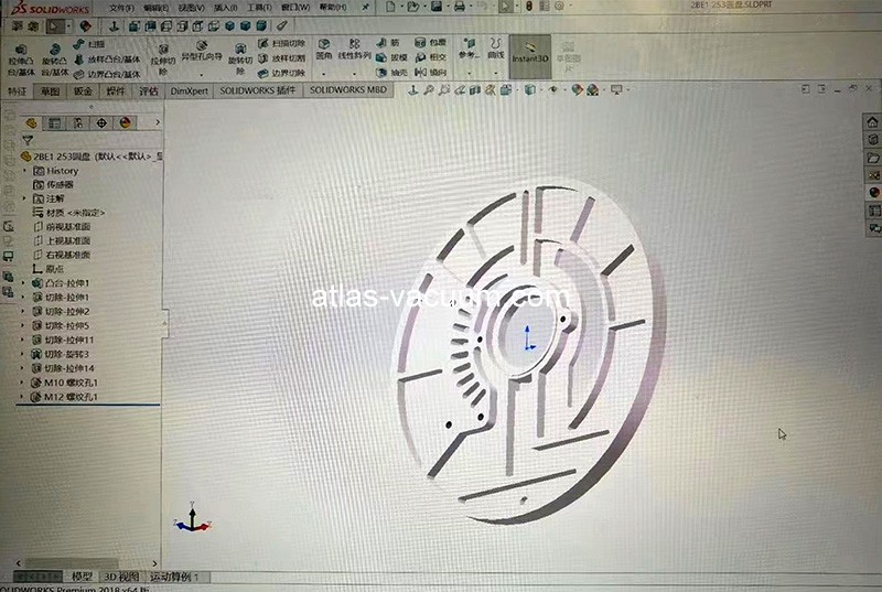 Vacuum pump disc