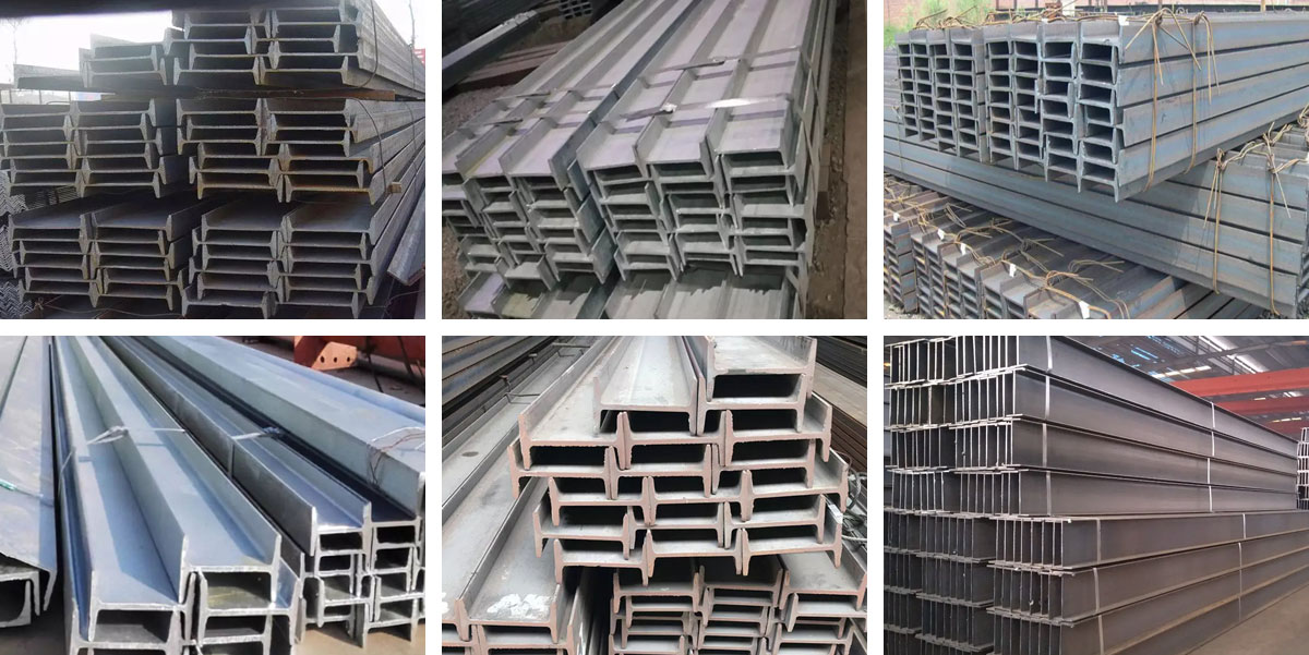 三排两列.jpg H Beam Q235 ASTM A36 Carbon Steel H Beam Mild Iron Steel Construction Building H Shape Steel Beam