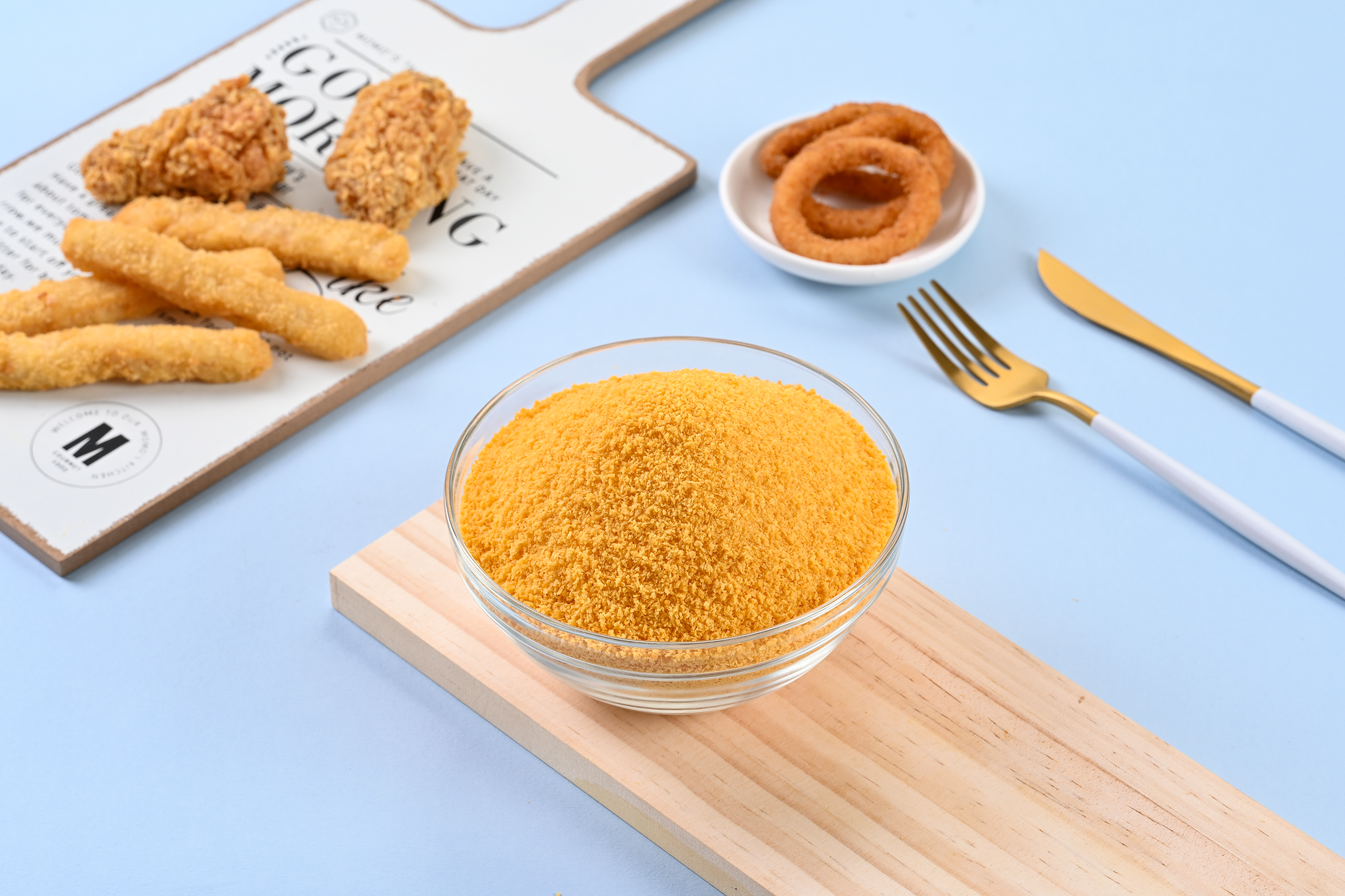 yellow bread crumbs