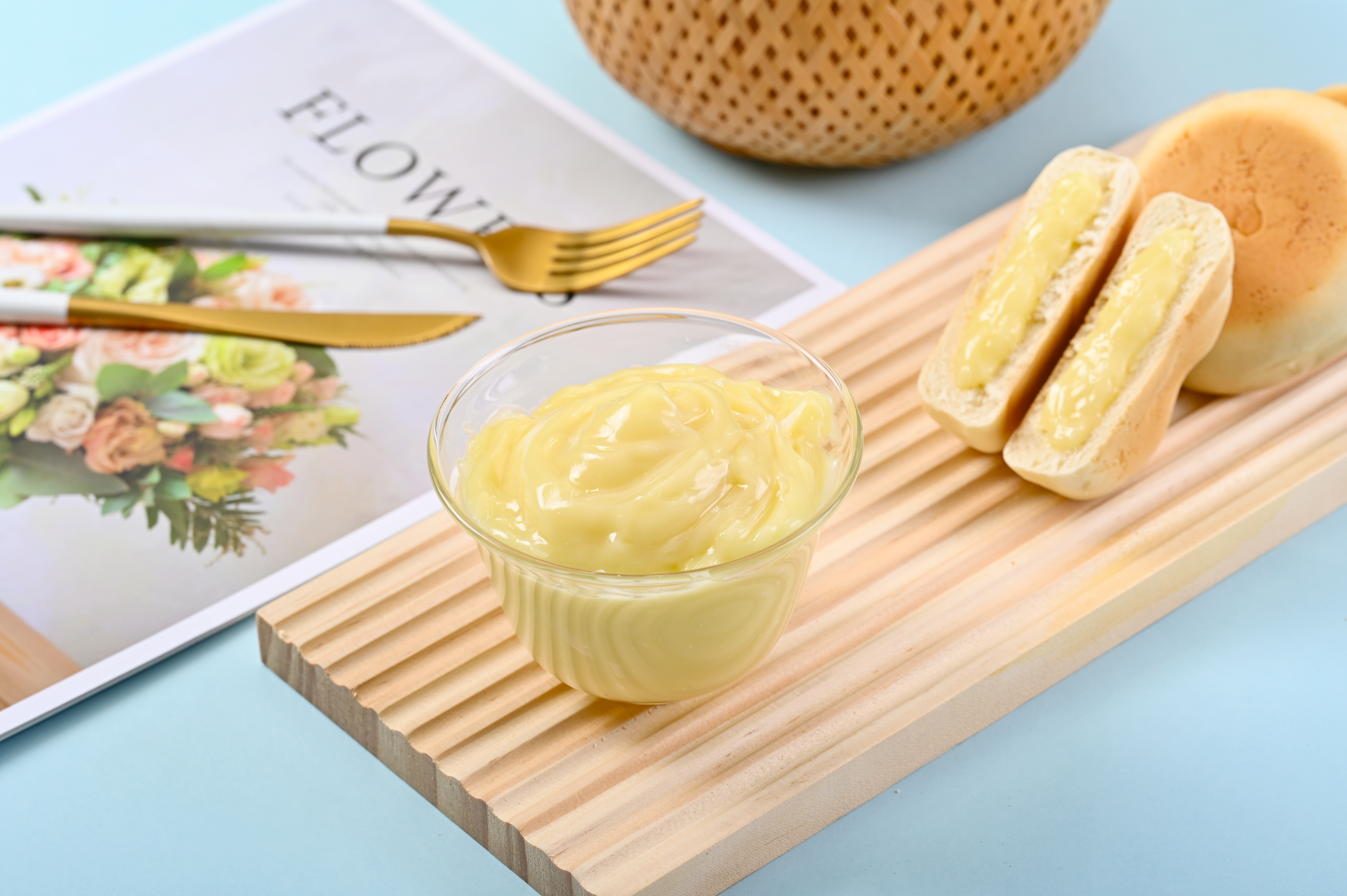 Soy milk flavored salad dressing