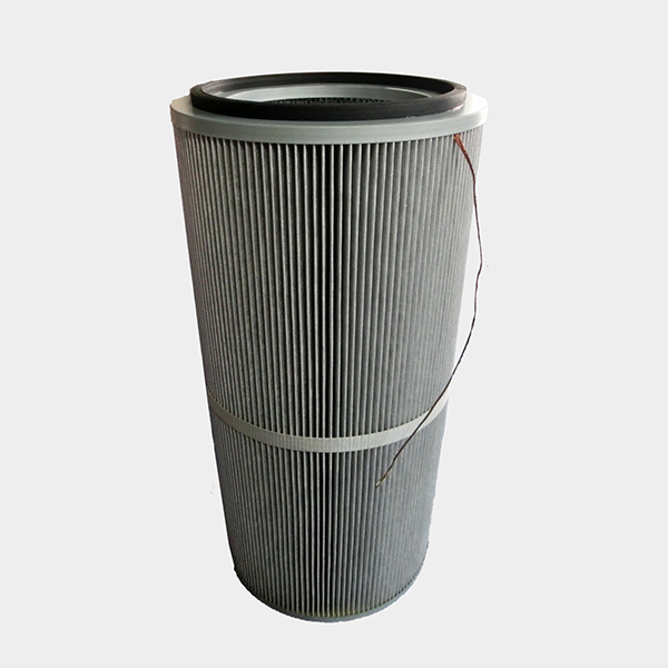 Anti Static Filter Cartridge with Conductive Copper Wire and Metal End Cap | Industrial Dust Collector Filter Cartridge Explosion Proof Anti Spark Filter Element | Custom OEM Anti Static Air Filter for Powder Dust Filtration System with Conductive Coating and Stable Structure for Industrial Dust Removal Applications