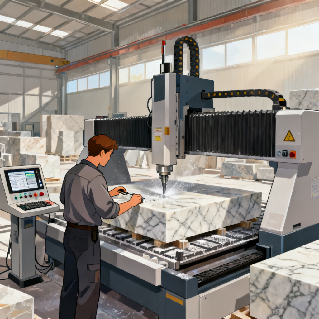 Top 5 Benefits of Using a 5 Axis CNC Bridge Saw in Stone Processing