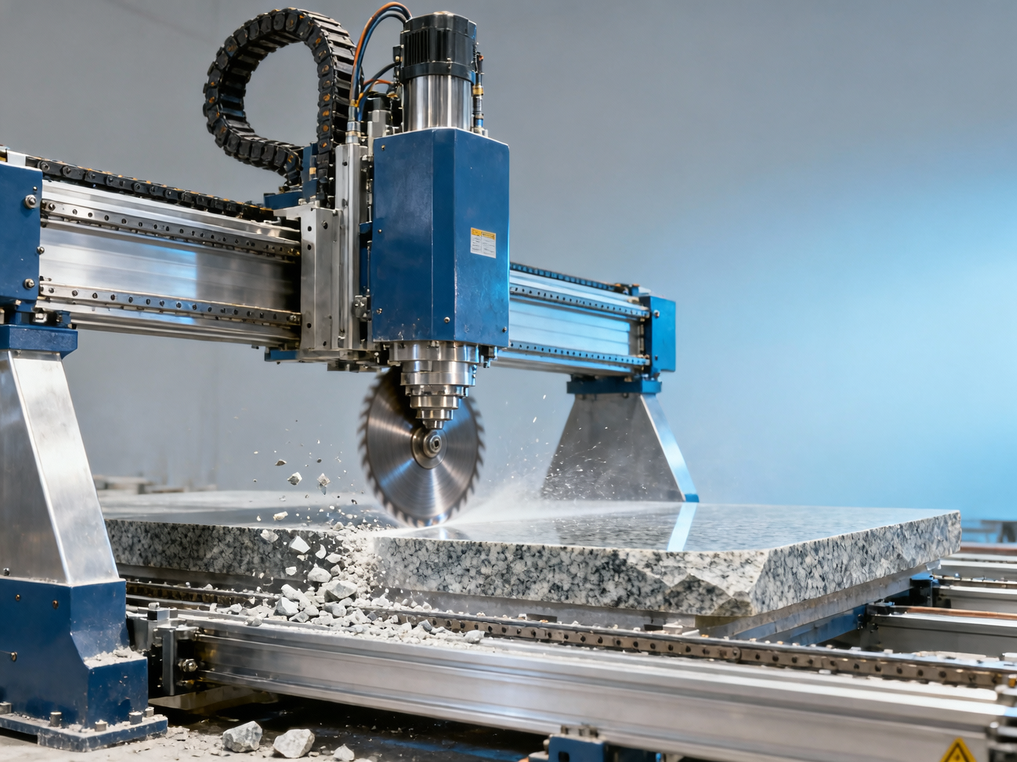 Common issues with 4 Axis CNC Bridge Saws during first-year operation