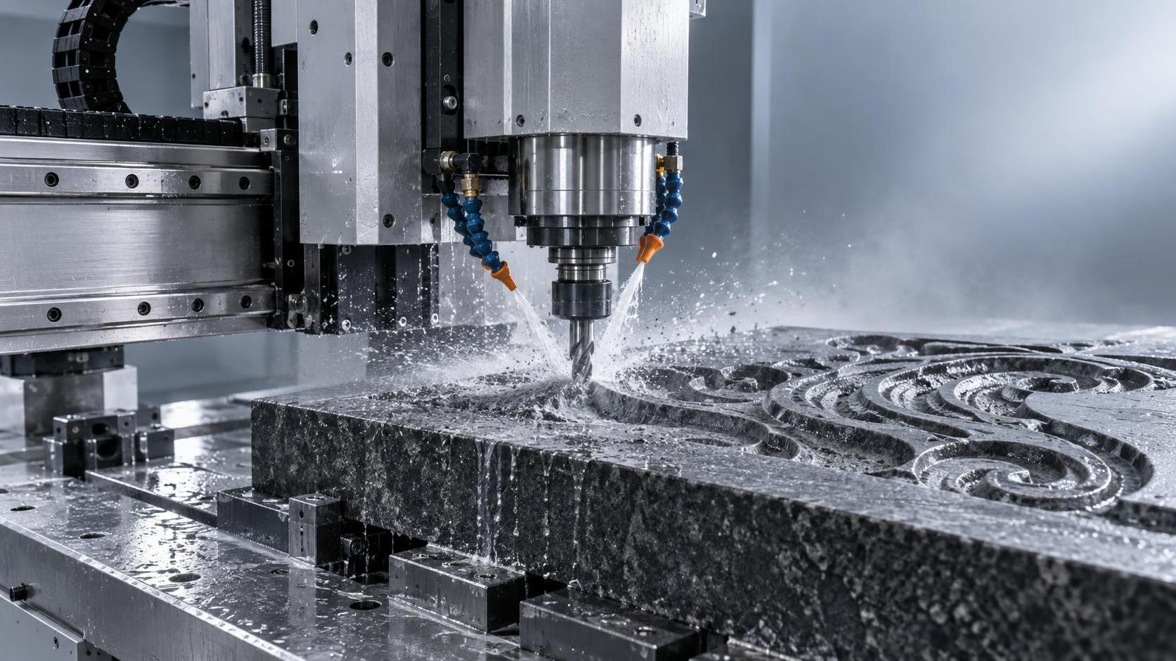 Why do high-speed engraving machines struggle with deep relief carving on basalt?