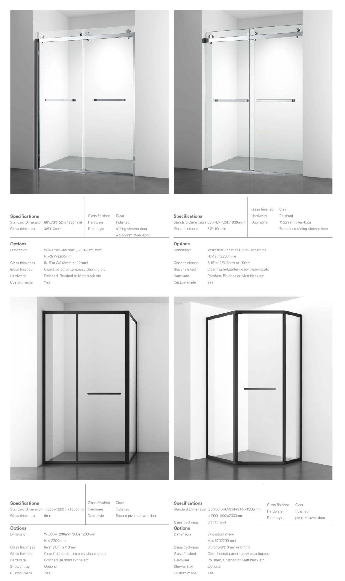 Shower Doors & Enclosures