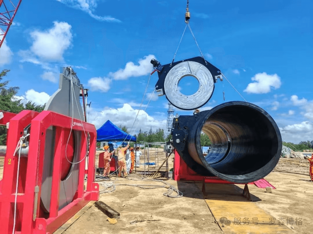 Machine: Rothenberger CNC butt fusion welding machine R2800C Project: Green model project for Marine aquaculture in Qionghai. Time: Aug. 2025 Machine: Rothenberger CNC butt fusion welding machine R2800C Project: Green model project for Marine aquaculture in Qionghai. Time: Aug. 2025