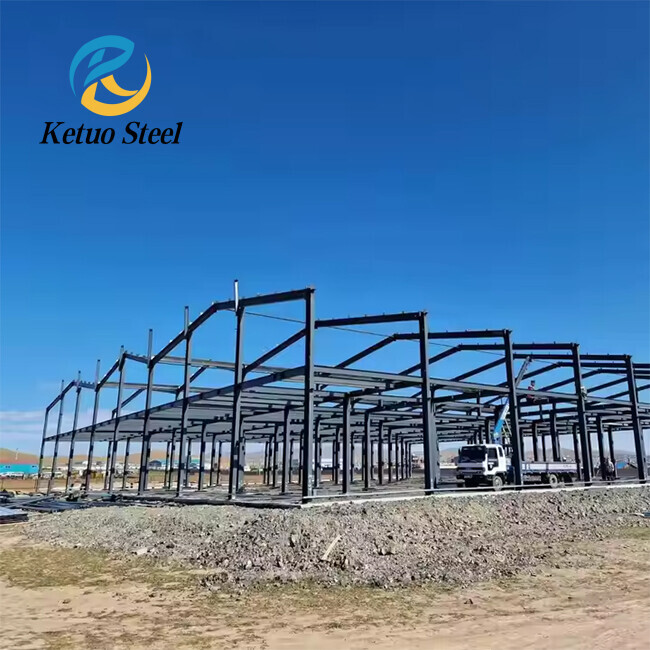 Light Steel Structure Prefabricated Metal Customized Construction Factory Portal FrameProcessing Workshop Building