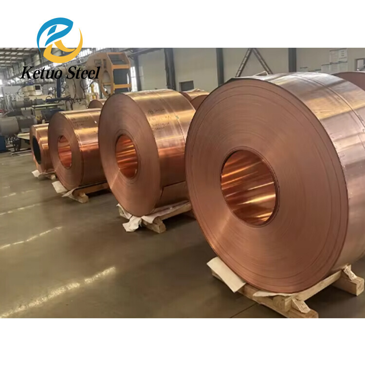 Copper Strip Coil C10100 C11000 99.99% Pure Copper Tape Copper Coil/Strip/Wire