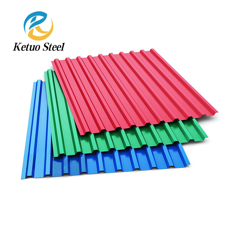 Low Price Ppgi Red Blue Color Galvanized Steel Corrugated Roofing Sheet Price Per Ton