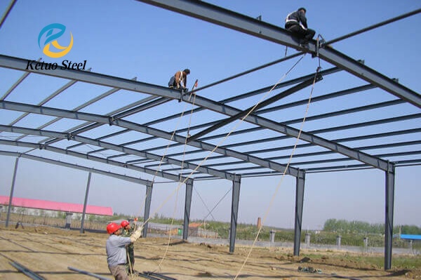Light Steel Structure Prefabricated Metal Customized Construction Factory Portal FrameProcessing Workshop Building