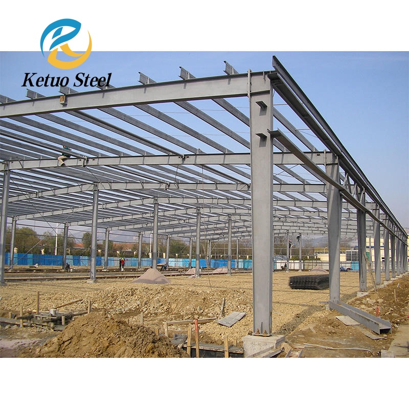 Light Steel Structure Prefabricated Metal Customized Construction Factory Portal FrameProcessing Workshop Building