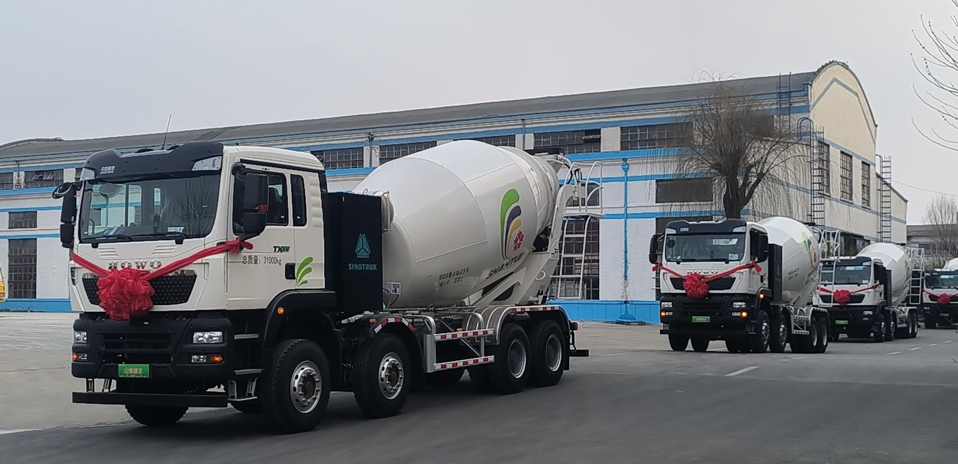 Shantui concrete mixer trucks were dispatched in batches to Saudi Arabia