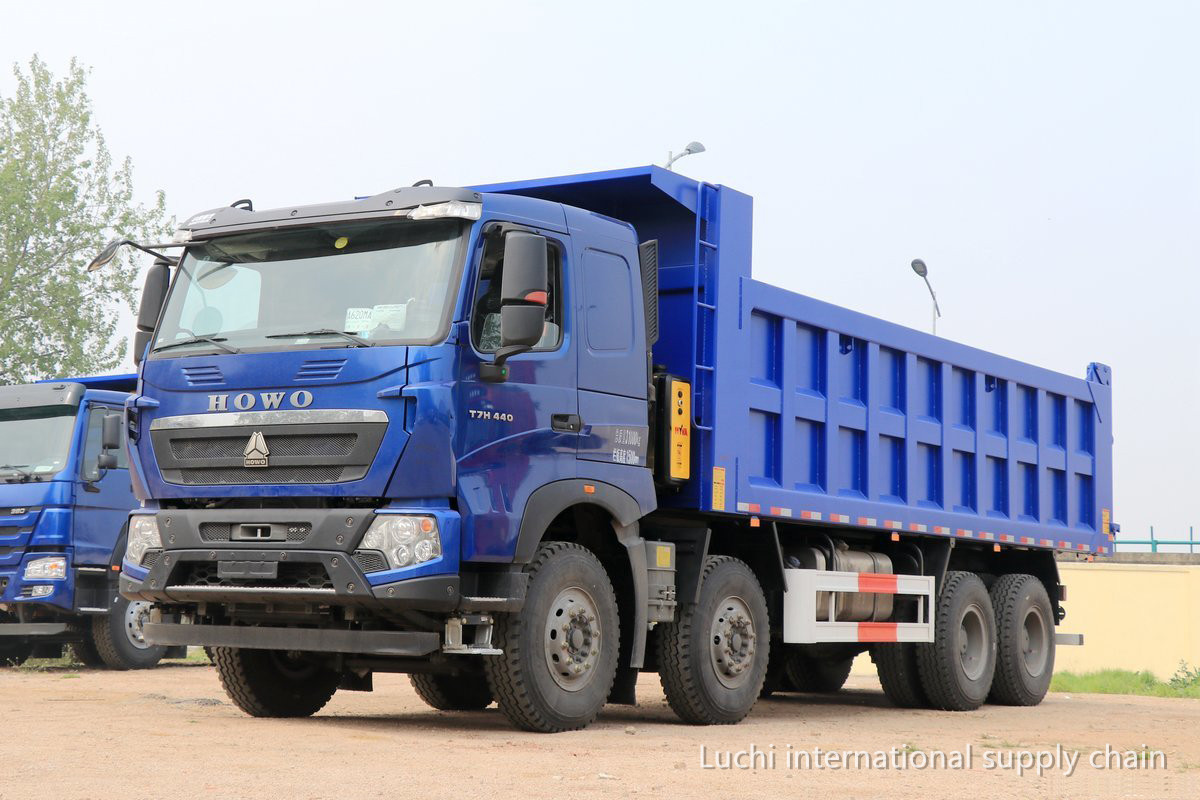 HOWO, T7H, 7.6m, blue,  440Hp, 8x4, MT