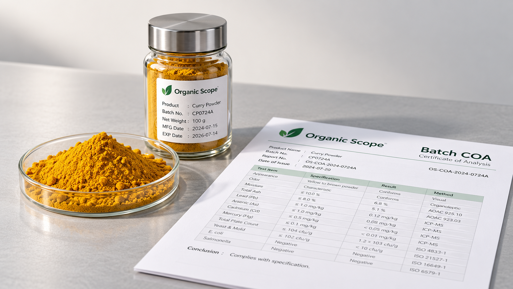 Organic Curry Powder: Which Certificates and Test Reports Should Buyers Request?