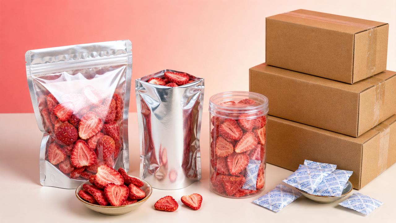 Packaging Options for Dehydrated Strawberries Freeze Dried to Extend Shelf Life