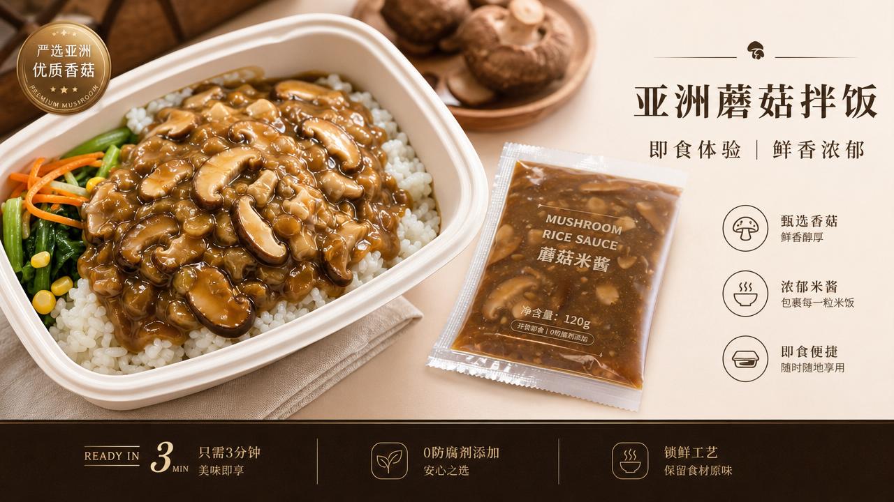 Why Mushroom Rice Sauce Is Gaining Attention in Ready-to-Eat Asian Meals