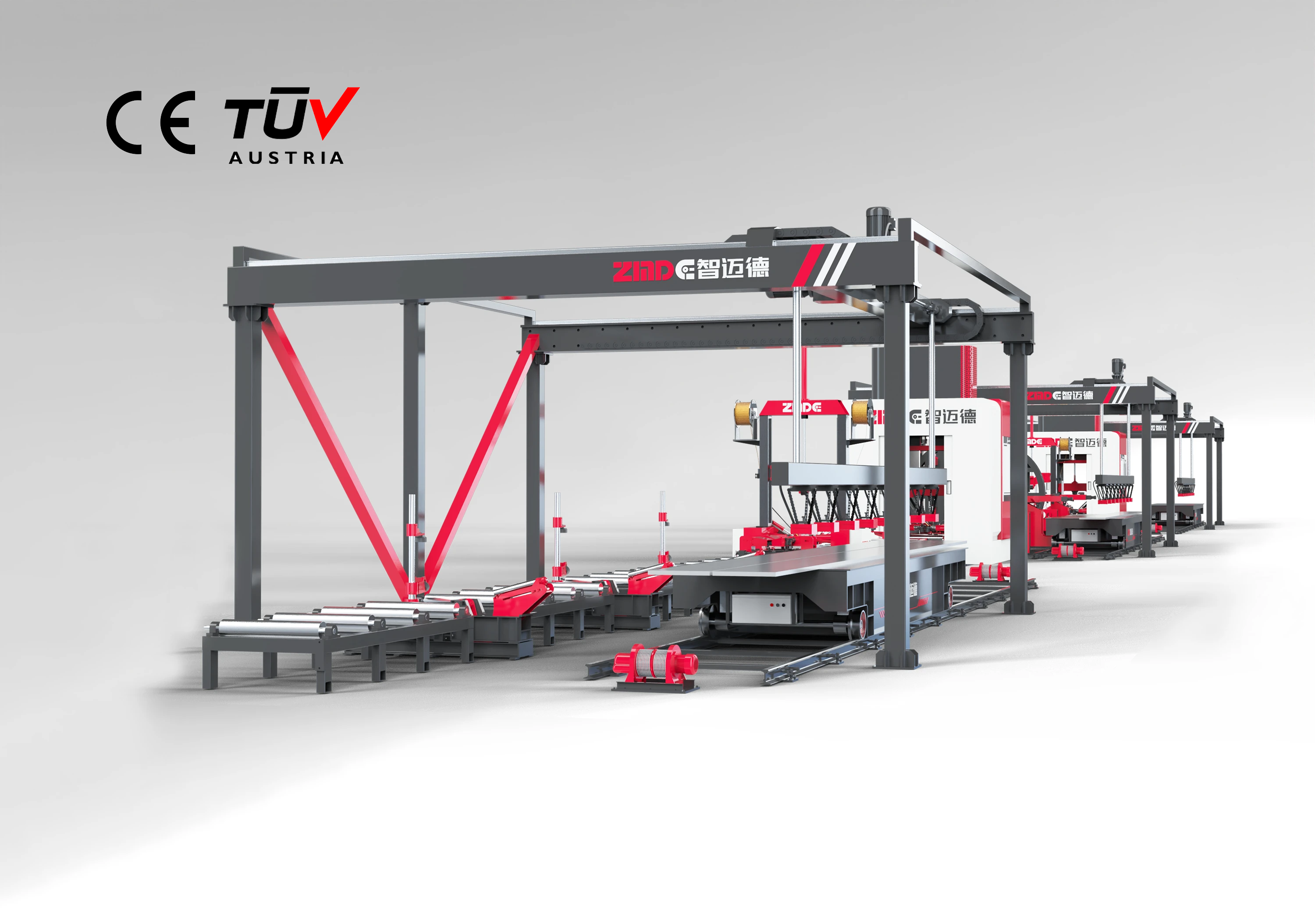 Automatic H-Beam One-Shot Production Line