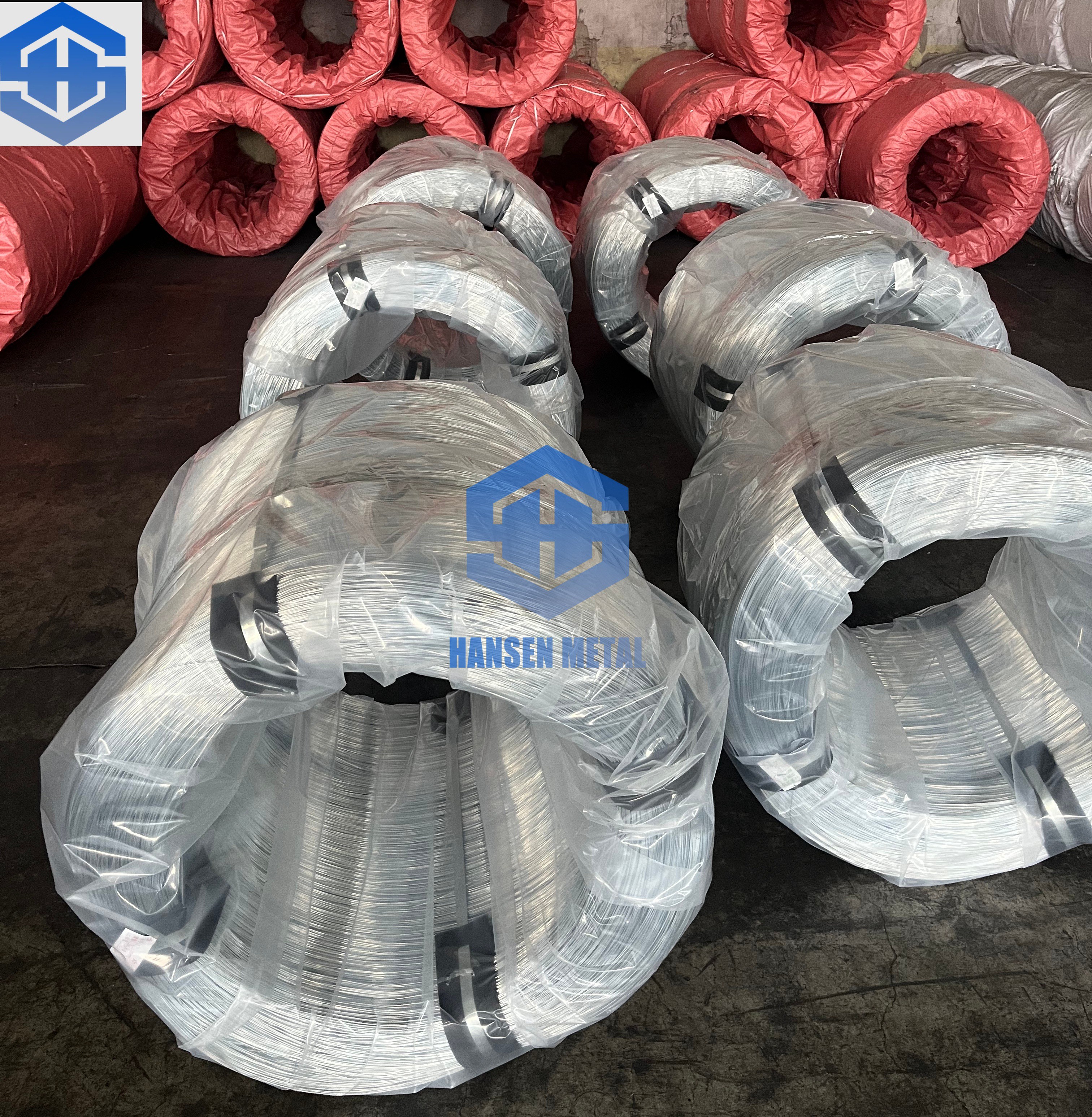 56 Tons 2.5mm Hot Dip Galvanized Wire In Stock, Factory Direct Price