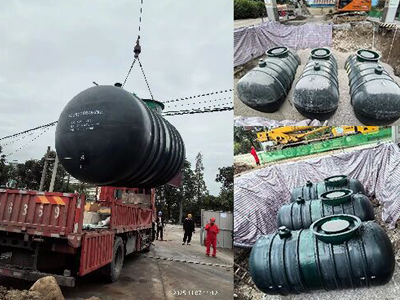 On-Site Coverage: OKet A&Z 3DFF Double-Layer Storage Tanks Installed at a PetroChina Gas Station