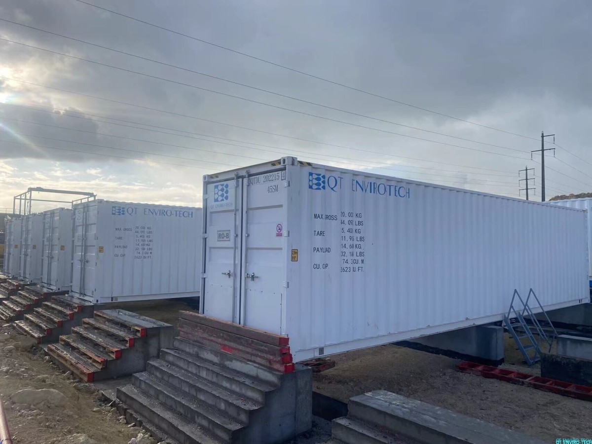 Seawater desalination equipment installation in Morocco